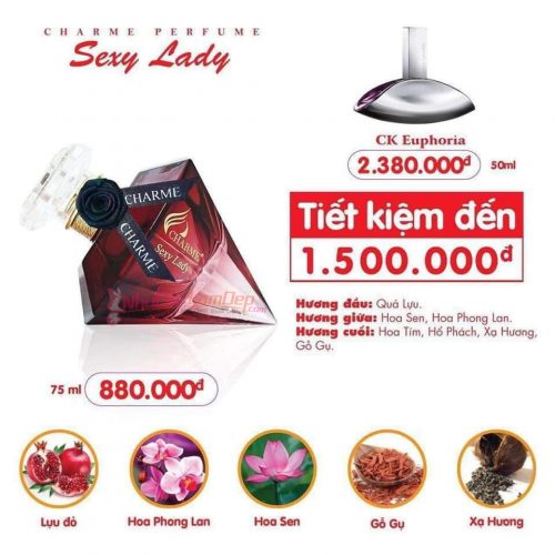 NƯỚC HOA NỮ  CHARME SEXY LADY 75ML