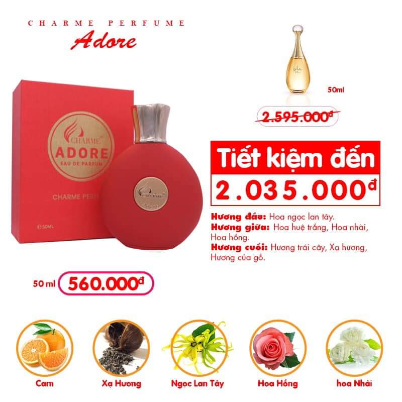 NƯỚC HOA NỮ CHARME ADORE 50ML