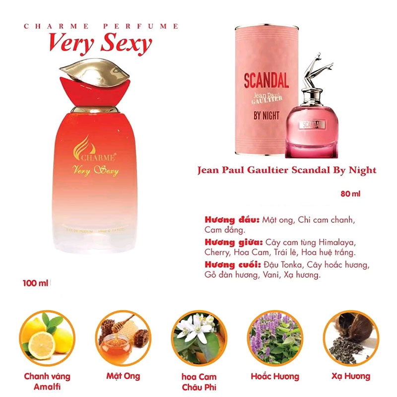 NƯỚC HOA NỮ CHARME VERY SEXY 100ML