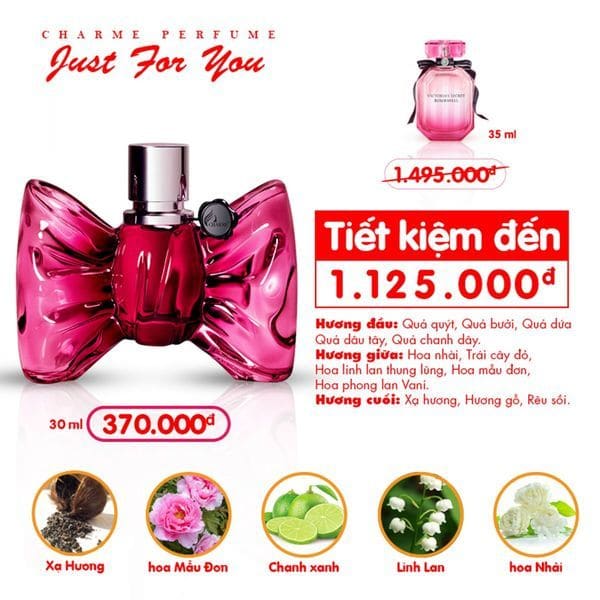 NƯỚC HOA NỮ CHARME JUST FOR YOU 30ML