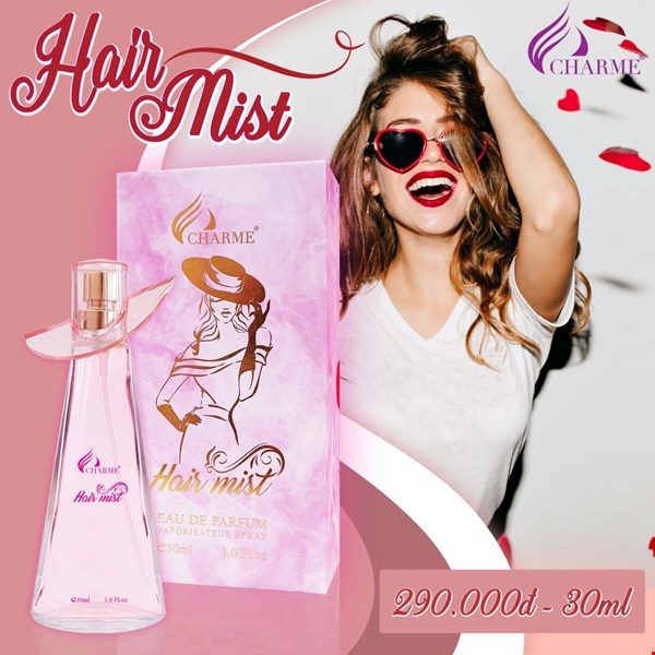 Nước hoa xịt tóc Charme Hair Mist