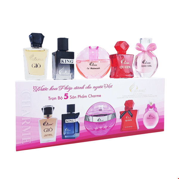 Bộ Set Nước Hoa Charme Mini (5 chai x 10ml)