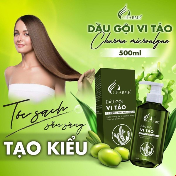 Combo Dầu Gội Vi Tảo