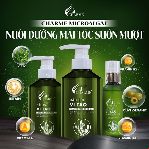 Combo Dầu Gội Vi Tảo