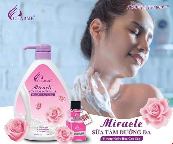 Sữa tắm MIRACLE - Hương Hoa Hồng